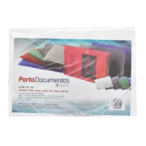 PORTADOCUMENTOS OFICIO TRASLUCIDO PDT124 CRISTAL ATADO DE 2 PZAS.