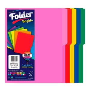 FOLDER CARTA C/50 COLORES SURTIDOS