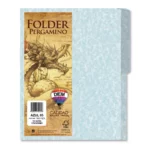 FOLDER CARTA PERGAMINO 176G C/25 AZUL