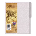 FOLDER CARTA PERGAMINO 176G C/25 GRIS