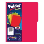 FOLDER CARTA 176GRS C/25 FF04 ROJO ELECTRICO