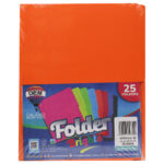 FOLDER CARTA 176GRS C/25 FF06 NARANJA