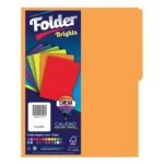 FOLDER CARTA 176GRS C/25 FF07 NARANJA ELECTRICO