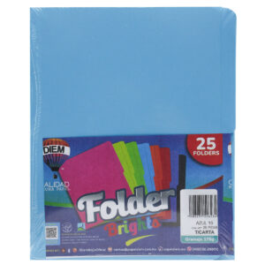FOLDER CARTA 176GRS C/25 FF15 AZUL