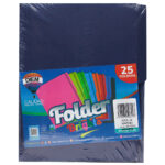 FOLDER CARTA 176GRS C/25 FF24 AZUL MARINO