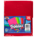FOLDER CARTA 176GRS C/25 FF28 ROJO INTENSO