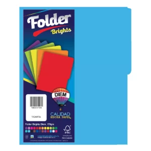 FOLDER CARTA 176GRS C/25 FF30 AZUL INTENSO