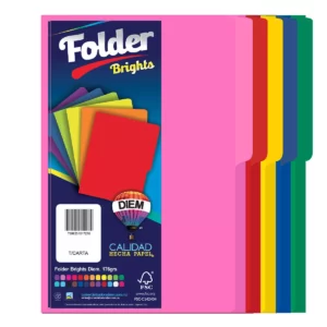 FOLDER CARTA 176GRS C/25 COLORES SURTIDOS