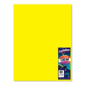 CARTULINA 50X66CM 176GRS C/10 AMARILLO ELECTRICO