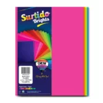 HOJA CARTA FLUORESCENTE C/100 SURTIDO CLARO