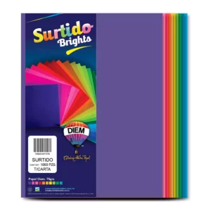 HOJA CARTA FLUORESCENTE C/1000 SURTIDO