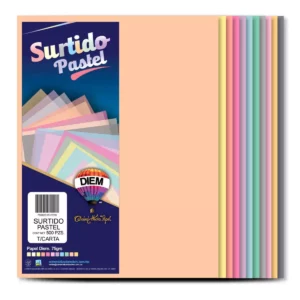 HOJA CARTA PASTEL C/500 SURTIDO
