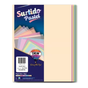 HOJA CARTA PASTEL C/100 SURTIDA