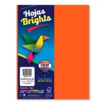 HOJA CARTA FLUORESCENTE C/100 100F06 NARANJA