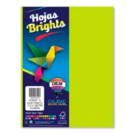 HOJA CARTA FLUORESCENTE C/100 100F11 VERDE ELECTRICO.