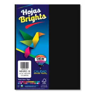 HOJA CARTA FLUORESCENTE C/100 100F18 NEGRO