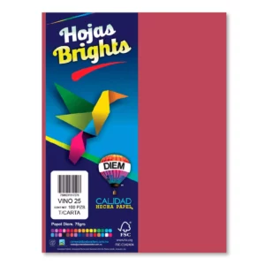 HOJA CARTA FLUORESCENTE C/100 100F25 VINO