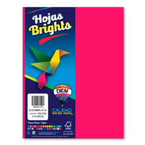 HOJA CARTA FLUORESCENTE C/100 100F32 BUGAMBILIA