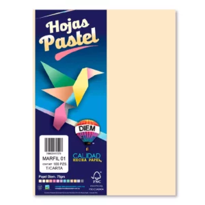 HOJA CARTA PASTEL C/100 100P01 MARFIL