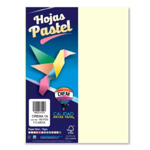 HOJA CARTA PASTEL C/100 100P01A CREMA