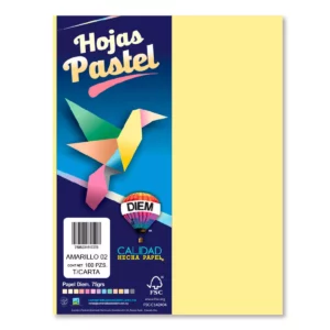 HOJA CARTA PASTEL C/100 100P02 AMARILLO