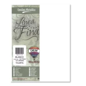 PAPEL OPALINA METALICA CARTA 120GRS C/100