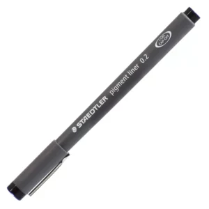 ESTILOGRAFO DESECHABLE 02MM NEGRO 308-02 ATADO DE 3 PZAS.