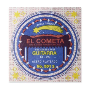 CUERDA P/GUITARRA ACERO 2DA S/BORLA 501S