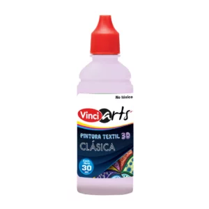 PINTURA TEXTIL VINCI 30ML LILA ATADO DE 6 PZAS.