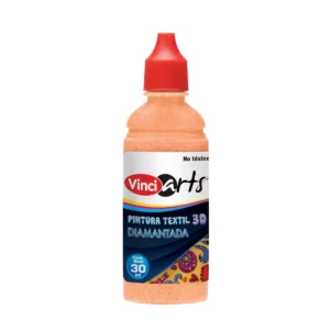 PINTURA TEXTIL VINCI 30ML DIAMANT NARANJA ATADO DE 6 PZAS.