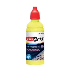 PINTURA TEXTIL VINCI 30ML NACARADA MANGO ATADO DE 6 PZAS.
