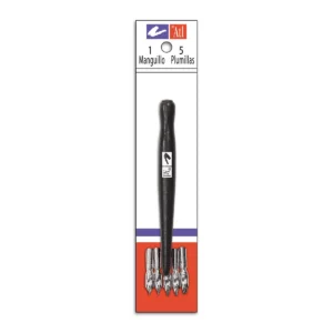 MANGUILLO JUEGO C/5 PLUMILLAS PARA LITOGRAFIA ATADO DE 3 PZAS.