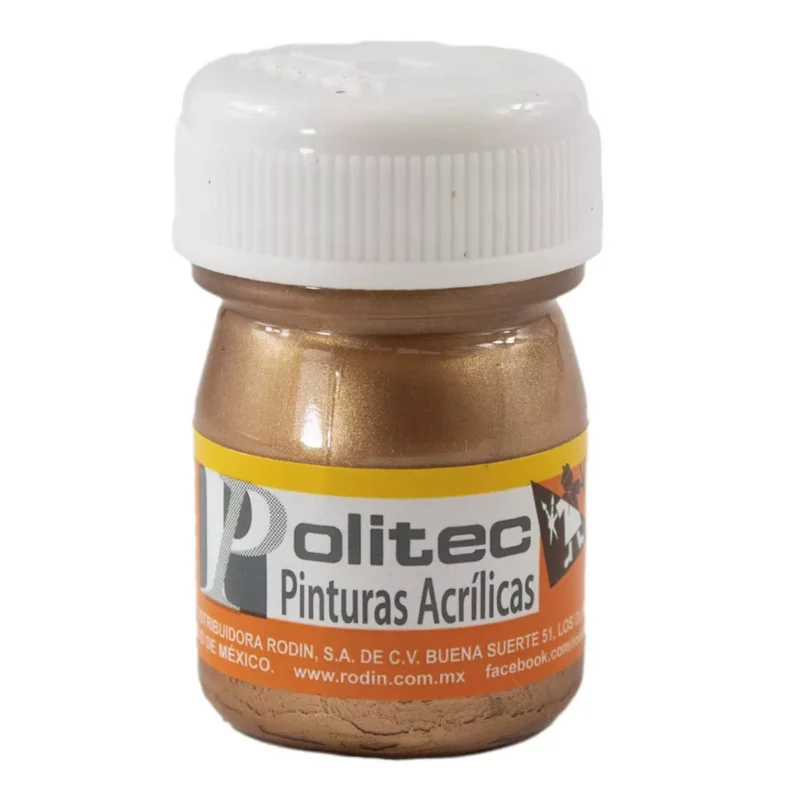 PINTURA ACRILICA METALICA 20ML BRONCE ATADO DE 12 PZAS.