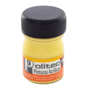 PINTURA ACRILICA METALICA 20ML 518 AMARILLA ATADO DE 12 PZAS.