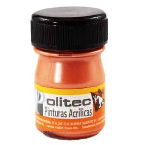 PINTURA ACRILICA METALICA 20ML 508 NARANJA ATADO DE 12 PZAS.