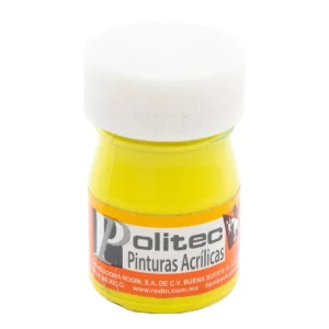 PINTURA ACRILICA MATE 20ML 307 LIMON HANZA ATADO DE 12 PZAS.