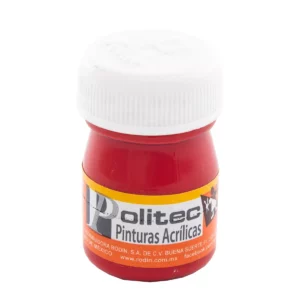 PINTURA ACRILICA MATE 20ML 309 ROJO TOLUIDINO ATADO DE 12 PZAS.