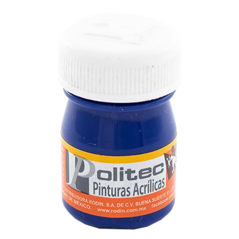 PINTURA ACRILICA MATE 20ML 310 AZUL COBALTO ATADO DE 12 PZAS.