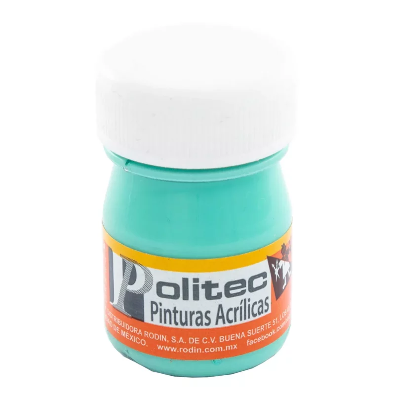 PINTURA ACRILICA MATE 20ML 333 VERDE PALIDO ATADO DE 12 PZAS.