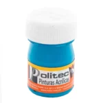 PINTURA ACRILICA MATE 20ML 313 AZUL CELESTE ATADO DE 12 PZAS.