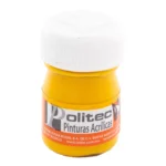 PINTURA ACRILICA MATE 20ML 318 AMARILLO MEDIO ATADO DE 12 PZAS.