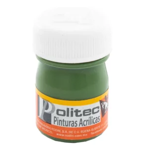 PINTURA ACRILICA MATE 20ML 325 VERDE NILO ATADO DE 12 PZAS.
