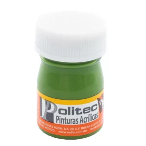 PINTURA ACRILICA MATE 20ML 328 VERDE HOJA ATADO DE 12 PZAS.
