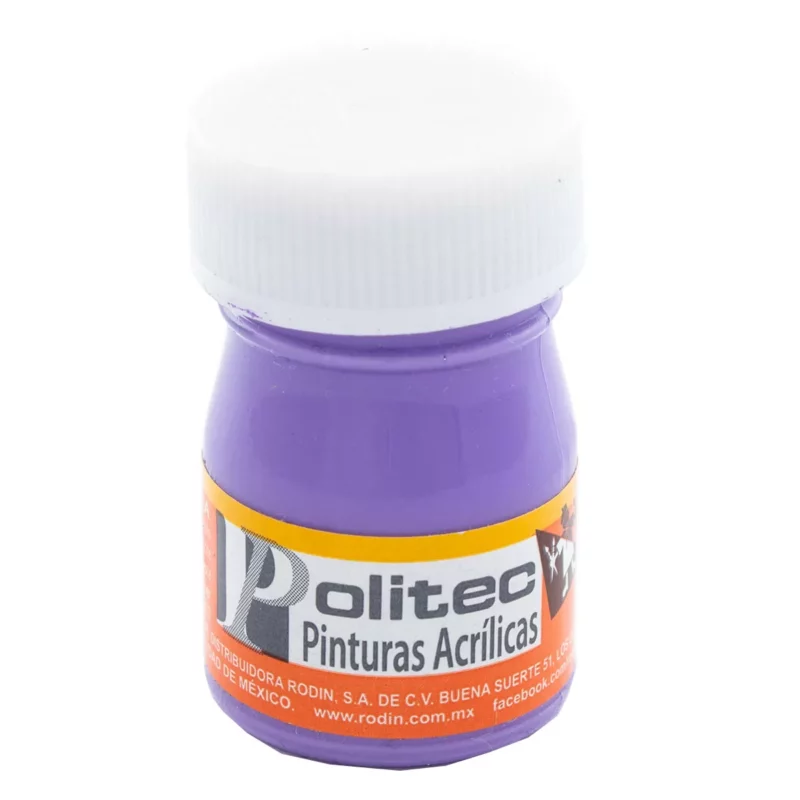 PINTURA ACRILICA MATE 20ML 334 MORADO ATADO DE 12 PZAS.