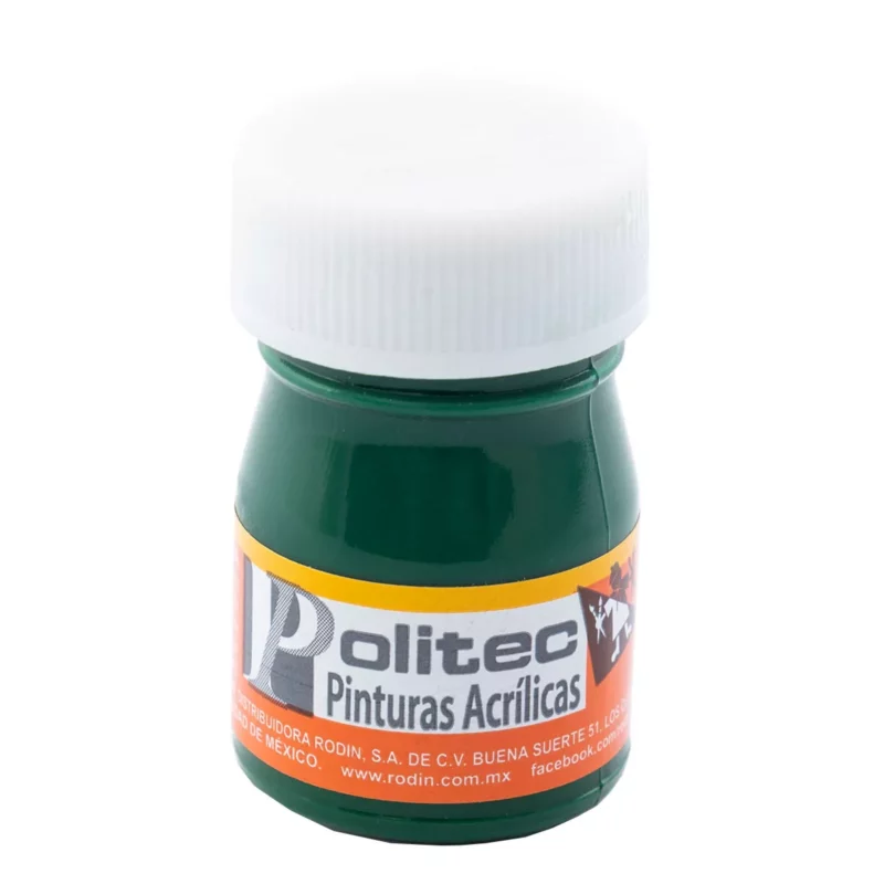 PINTURA ACRILICA MATE 20ML 336 VERDE OLIVO ATADO DE 12 PZAS.