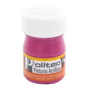 PINTURA ACRILICA MATE 20ML 343 FIUSHA ATADO DE 12 PZAS.