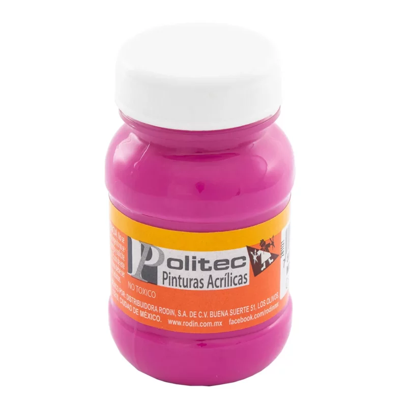 PINTURA ACRILICA MATE 100ML 342 MAGENTA ATADO DE 3 PZAS.