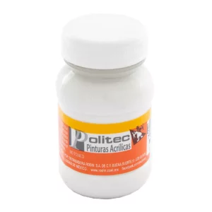 PINTURA ACRILICA MATE 100ML 301 BLANCO TITANIO ATADO DE 3 PZAS.