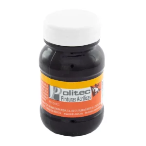PINTURA ACRILICA MATE 100ML 302 NEGRO INTENSO ATADO DE 3 PZAS.