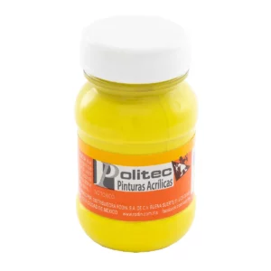 PINTURA ACRILICA MATE 100ML 307 LIMON HANZA ATADO DE 3 PZAS.